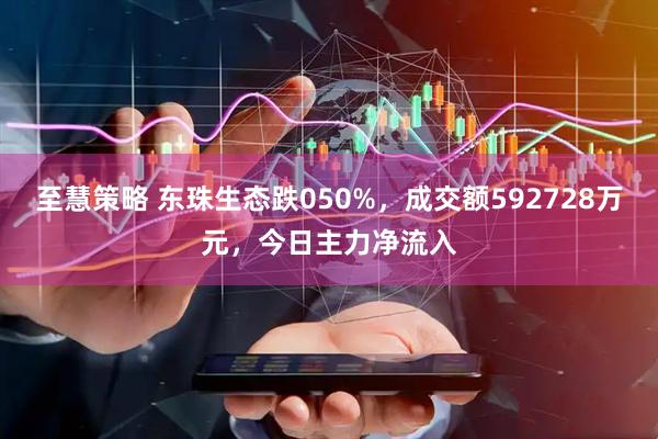 至慧策略 东珠生态跌050%，成交额592728万元，今日主力净流入