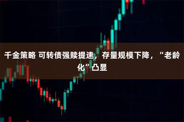千金策略 可转债强赎提速，存量规模下降，“老龄化”凸显